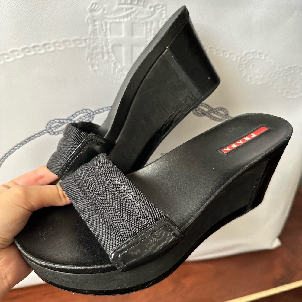Prada Sport vintage platform slides